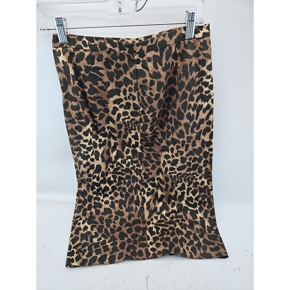 Michael Kors Leopard Print Pencil Skirt